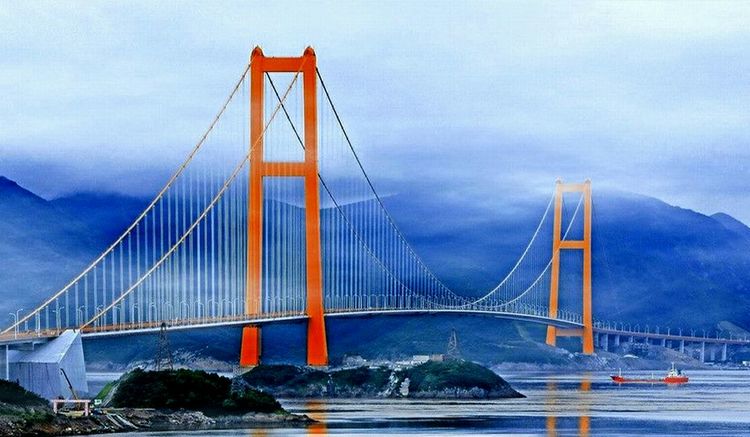 原创瞰17座全球主跨超千米的著名悬索桥