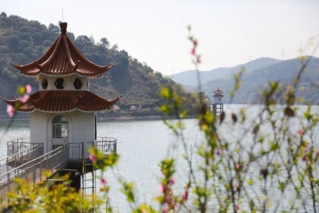 "在横河镇南部山区,群山环抱中的梅湖如同山间明珠,熠熠生辉.