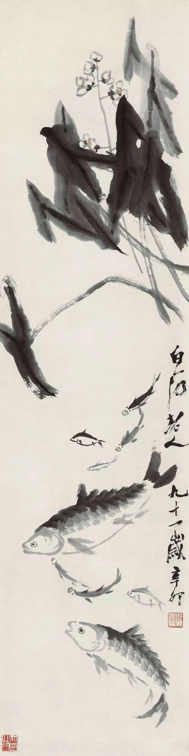 赏名家笔下九如图,万事如意,福寿绵延!_齐白石