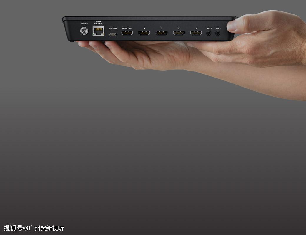 原创blackmagicatemminipro视频切换台可实现流媒体直播通过usb硬盘
