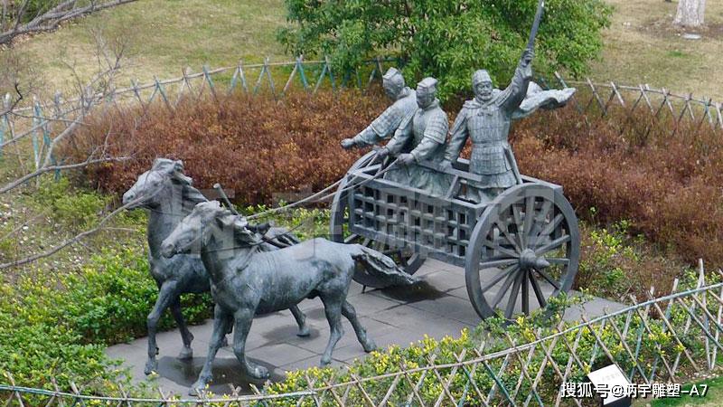 古代战车雕塑中国的战车文明