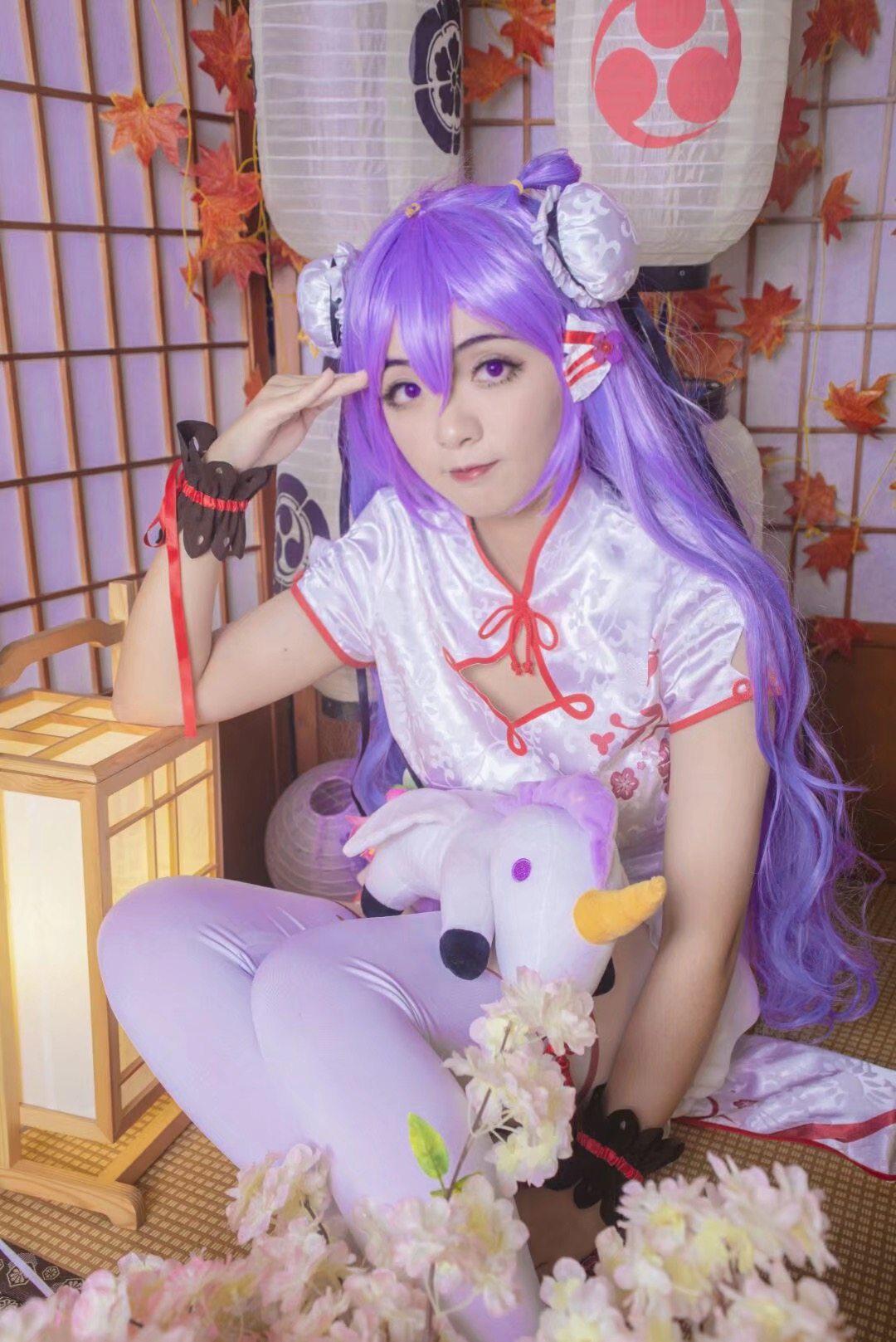 碧蓝航线独角兽旗袍cos_哥哥