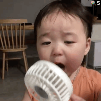 黄夏温吹风扇系列表情包|凉快一秒是一秒