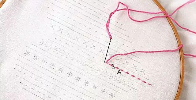 如何用基础针法绣一个好看的爱心简单针法新手快速上手