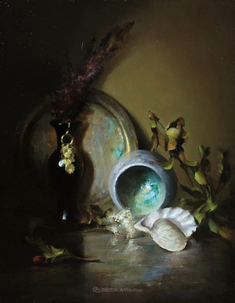 水果与静物美国女画家莉亚洛佩兹静物油画作品赏析