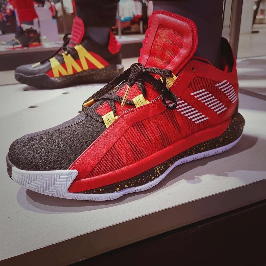 阿迪达斯 利拉德 adidas dame 6 黑红篮球鞋