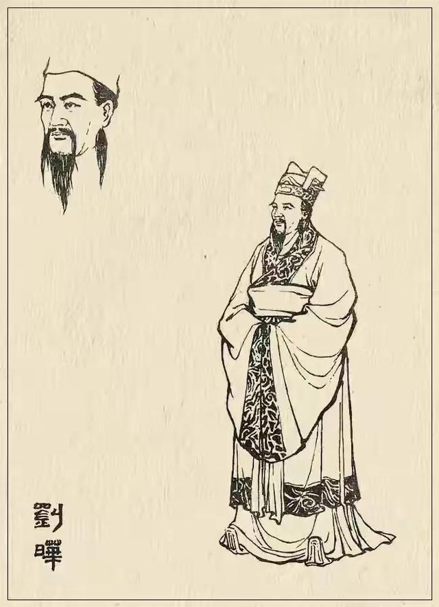 连环画三国演义人物造型白描画像