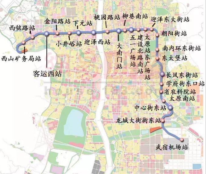 助推太原同城化太原地铁1号线未来直通榆次