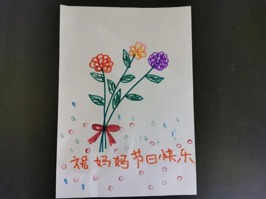 空港街道中粮祥云社区开展爱在心中感恩更美母亲节绘画活动