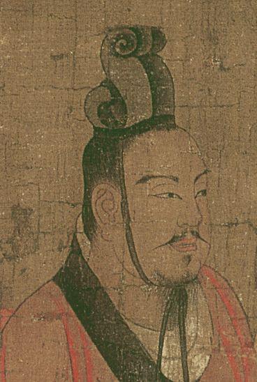 图2a 《历代帝王图》之汉昭帝
