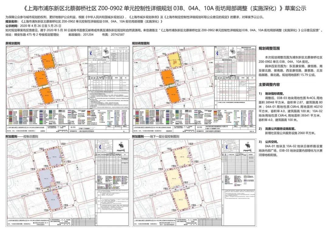 方案正在公示中,详见 ↓ 点击查看大图 规划名称 《上海市浦东新区