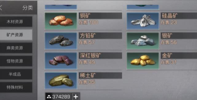 明日之后矿工玩家又在坑自己没人卖矿全部去造武器零件了
