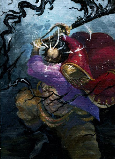 海贼王恶魔画风!路飞,乔巴纷纷魔化,赤犬化身熔岩怪兽_索隆