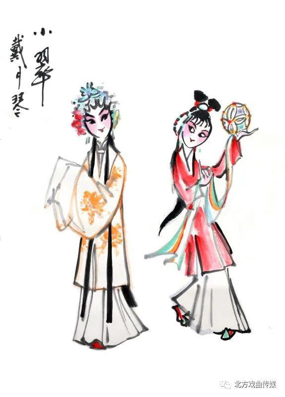 夏天已至,戴月琴老师送你一组超好看的戏曲人物画.