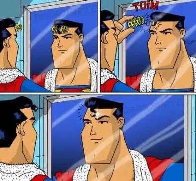 一组搞笑的超级英雄漫画：超人卷发的由来，小智遇上了对手_奥特曼