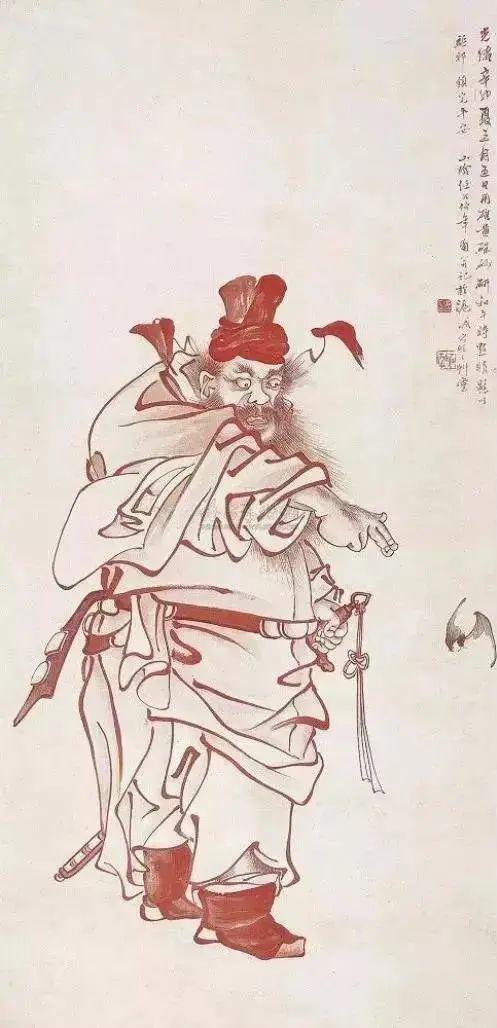 清 任伯年画钟馗