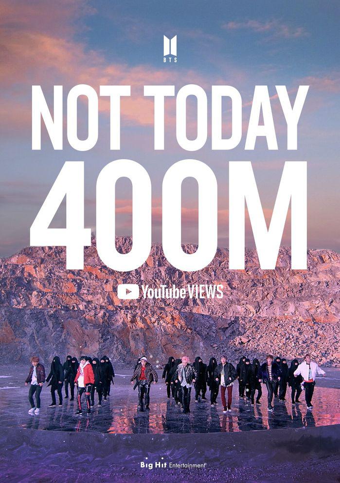 防弹少年团 Not Today Mv点击量突破4亿 刷新韩国歌手最高纪录 专辑