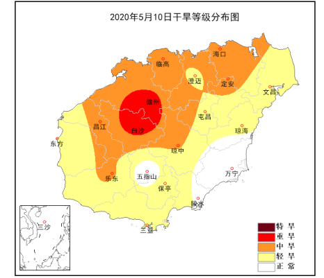 2020年海南省各市前5_海南省地图