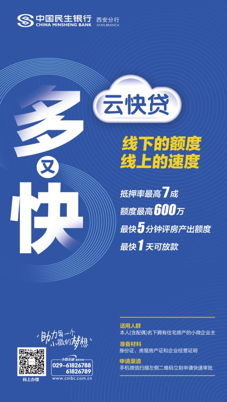 精准施策 助攻复产 民生银行"云快贷"携手"万企"渡难关