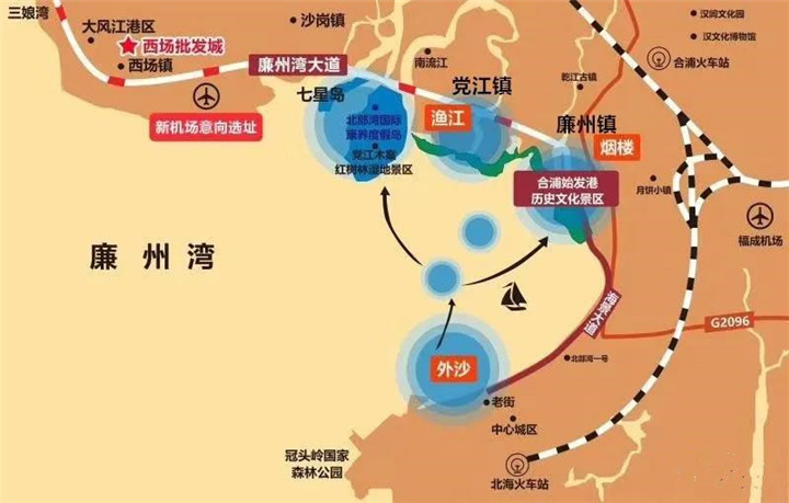 (广西记者管林华) 从地理位置来看,西场刚好处在钦州北海两市的