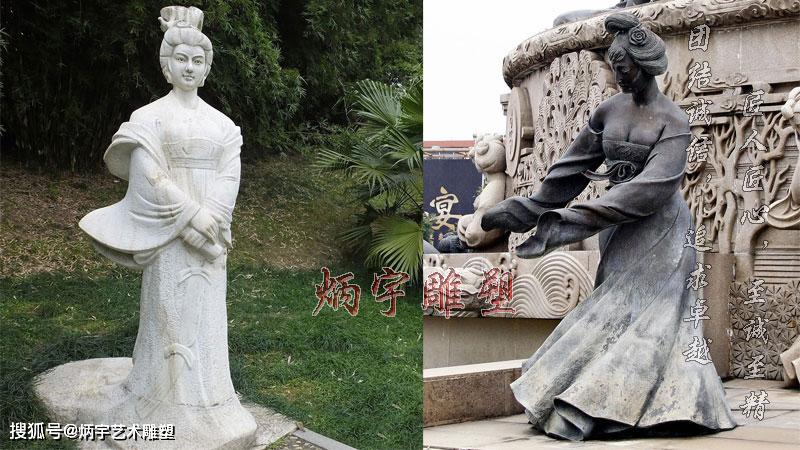 王昭君雕塑,古代人物雕塑,唐朝宫女雕塑