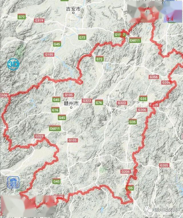 67赣州各地建成区面积排名兴国排第4