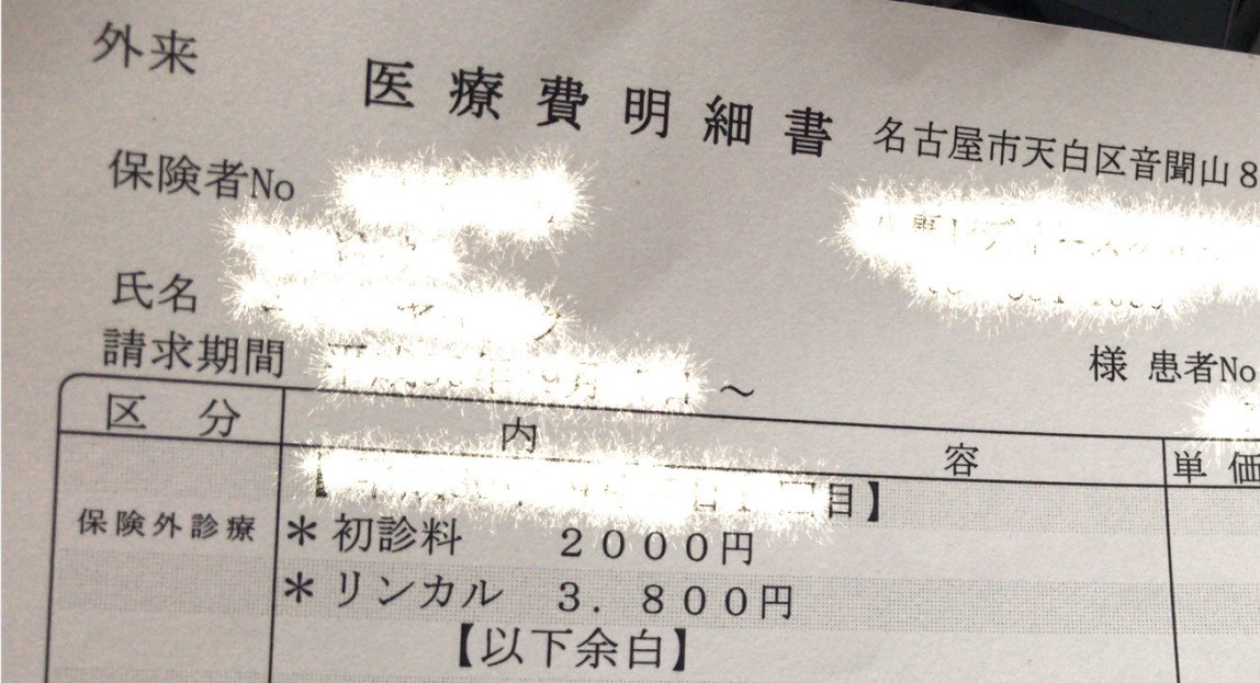 医疗费明细书