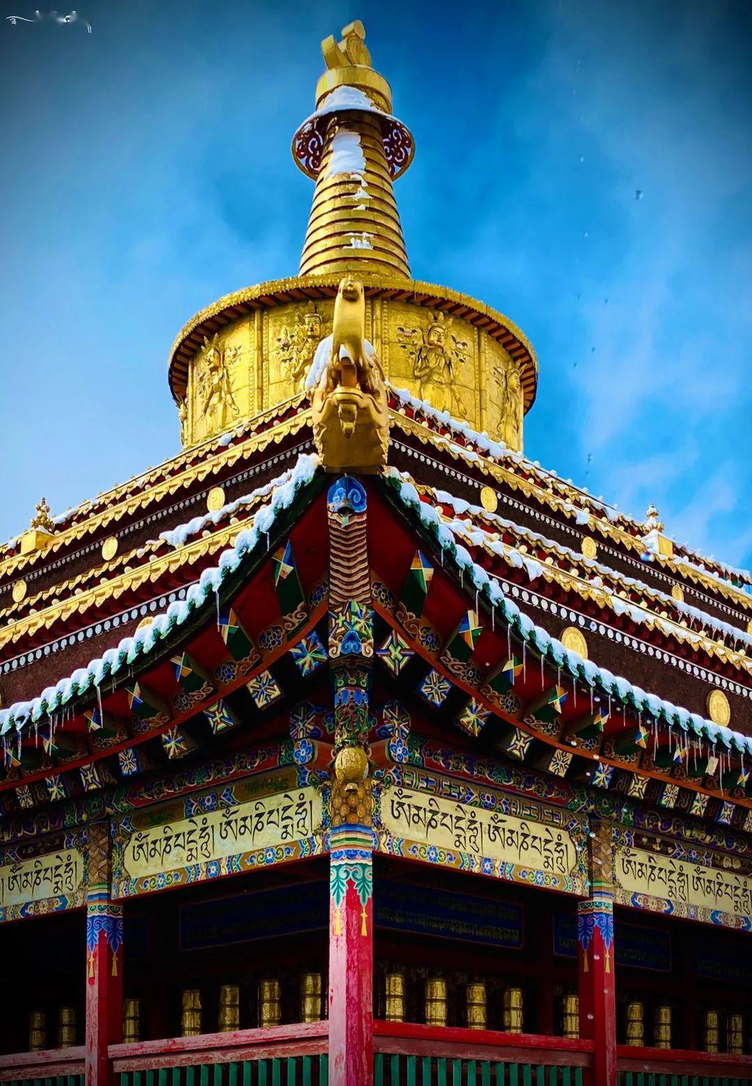 拉卜楞寺雪景/怎一个美字了得
