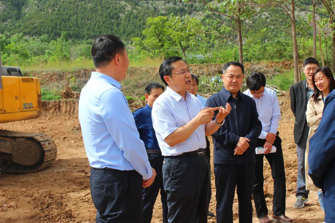 县委副书记县长田元君带队到五井镇现场调度增减挂钩项目及安置区建设