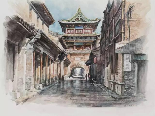 旅美水彩艺术家李民笔下的中国风景画他用艺术诠释家的味道