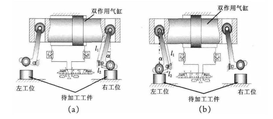 用1个气缸实现2工位夹紧扩展4种增力浮动夹紧