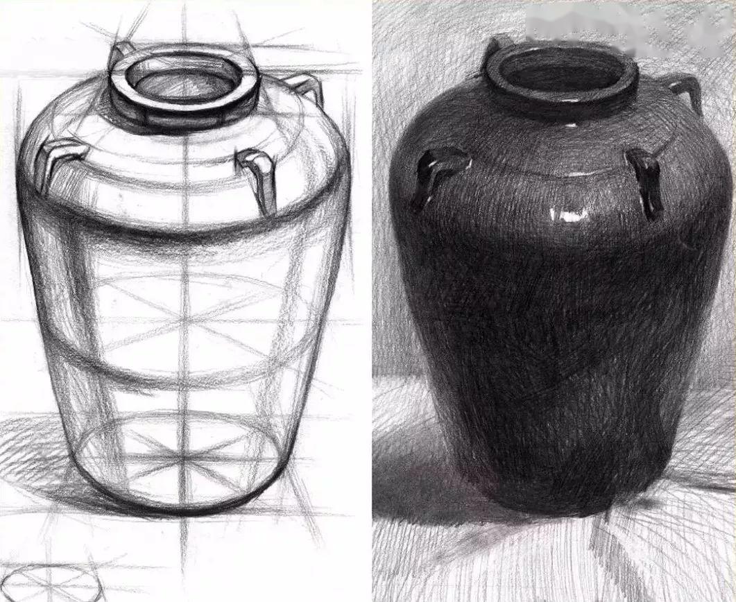 素描罐子的结构特征及