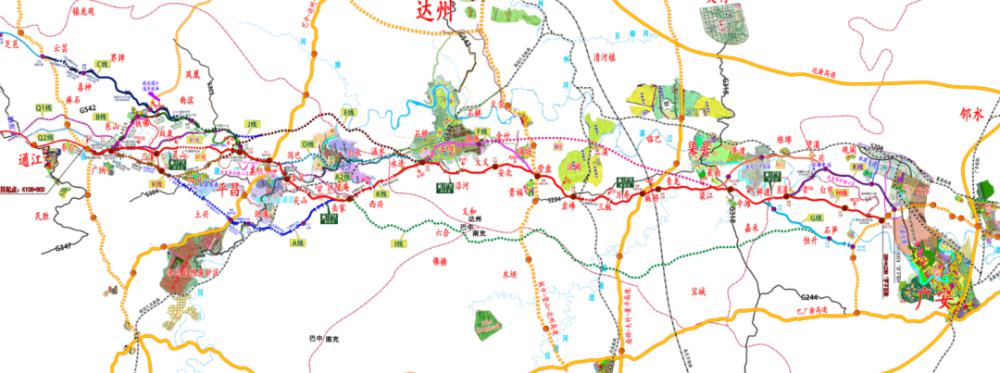 镇巴至广安高速公路路线详情公布