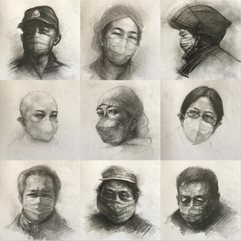  以艺战疫：2020天津美术学院抗击疫情主题美术作品展开展