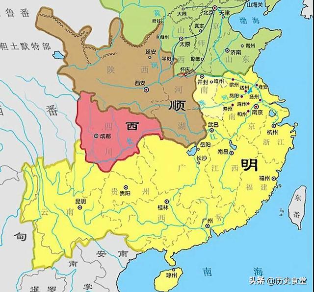 地图君:南明的版图被清朝一点点吃掉,最后仅剩台湾