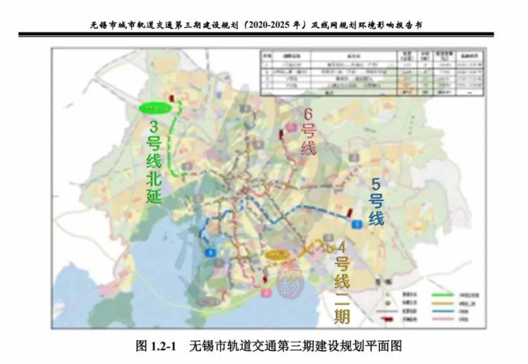 建设规划中还明确了4号线二期规划(图片来源:无锡地铁在线)5月11日