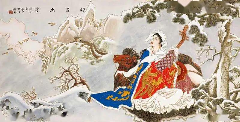 汉元帝时宫女,名王嫱(qiang,字昭君,因未行贿画师毛延寿而被丑化,不