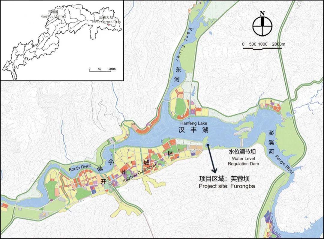 汉丰湖困境项目核心区域芙蓉坝湖湾位于汉丰湖南岸,在三峡工程蓄水前