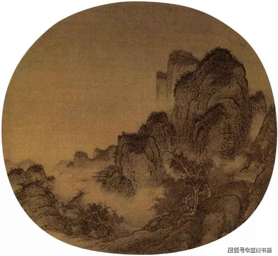 在进行描绘的时候其实能够看到,中国传统山水画的笔法其实是非常繁复