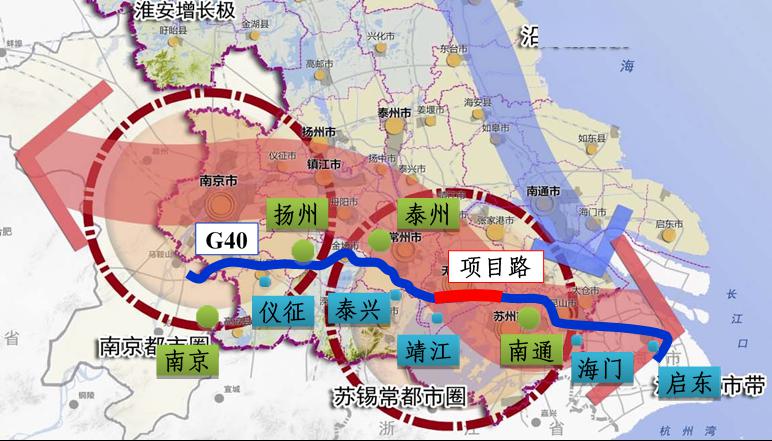 同时也是《江苏省高速公路网规划(2017-2035)》"十五射六纵十