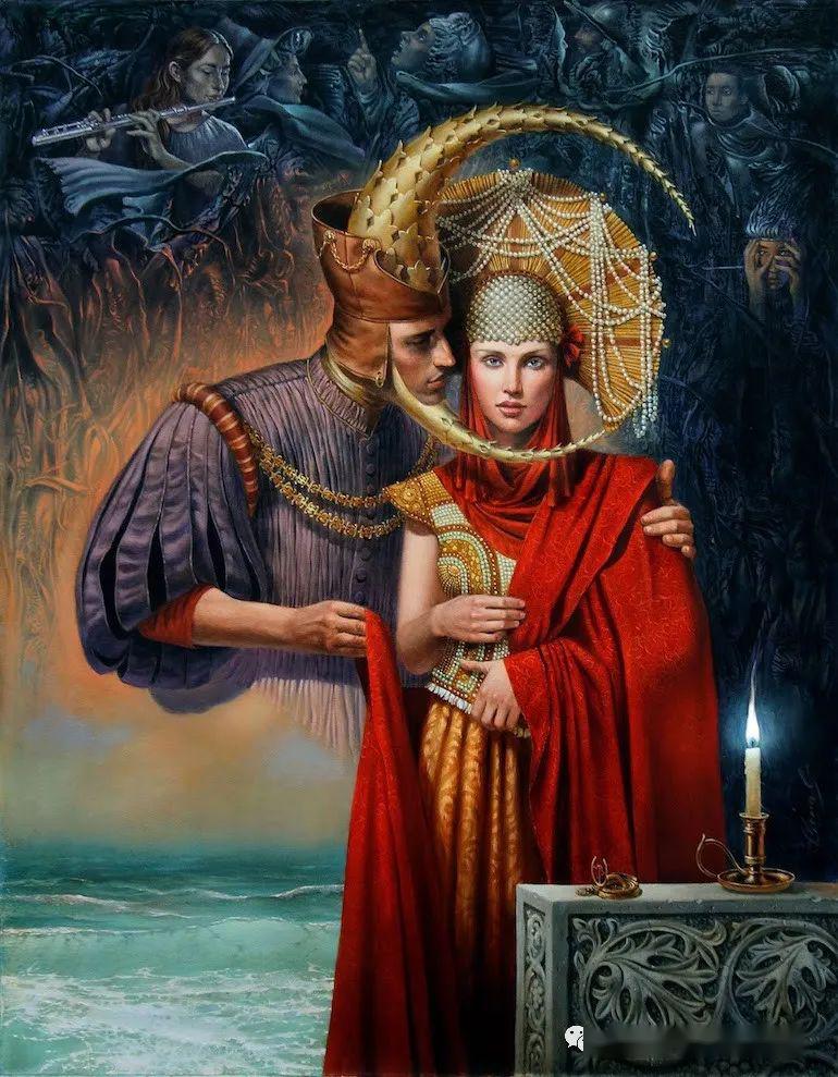 旅美俄罗斯荒诞派画家 michael cheval 超现实绘画作品_迈克尔