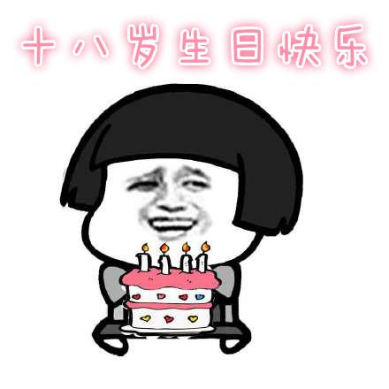 十八岁生日快乐表情包合集