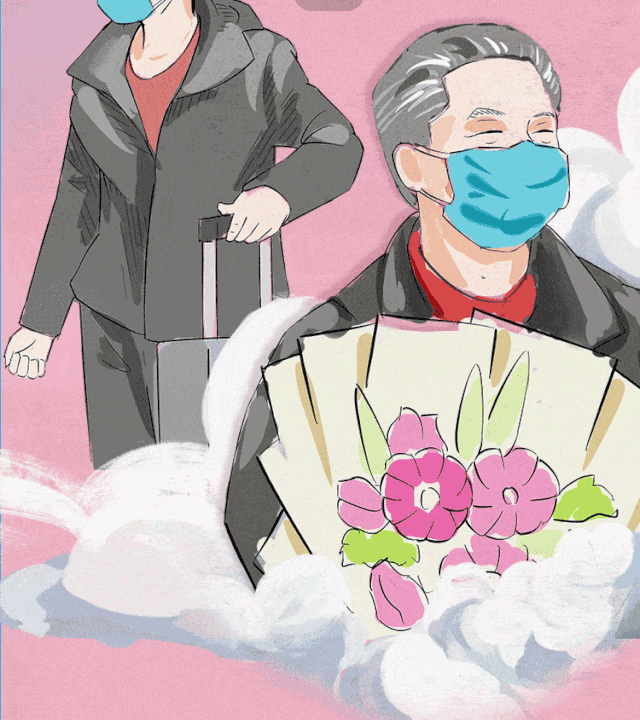 致敬英雄护士节手绘长图天使的瞬间