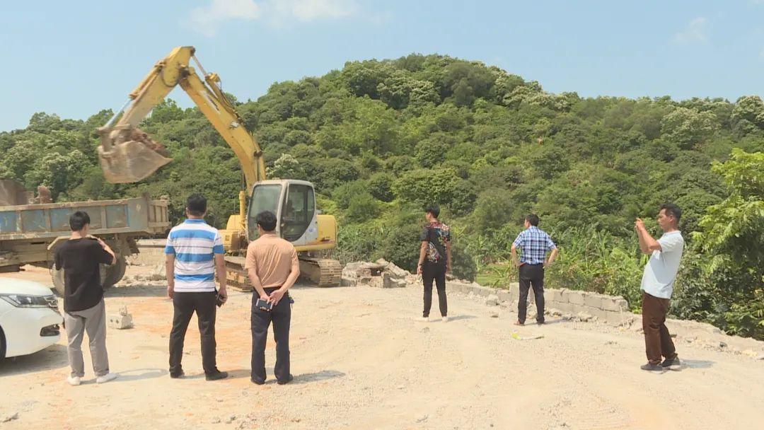 潮南雷岭镇490平米违建,拆了