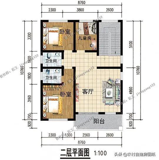 7款小户型二层别墅都是100平方米以内主体十几二十万一套