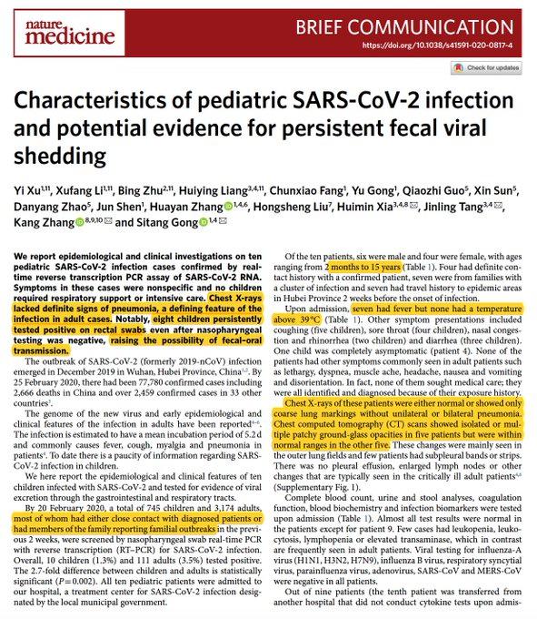 医学界|必读|全球医学界非常担忧新冠病毒感染儿童和学生