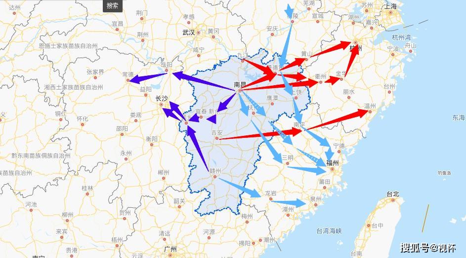 江西高铁未来多达8线东进浙江福建3条向西直奔湖南