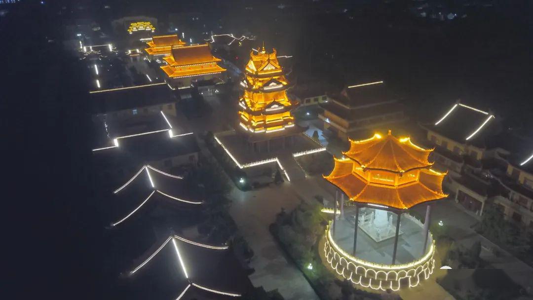 月色印古寺光影绘禅意勇电照明庆云金山寺项目