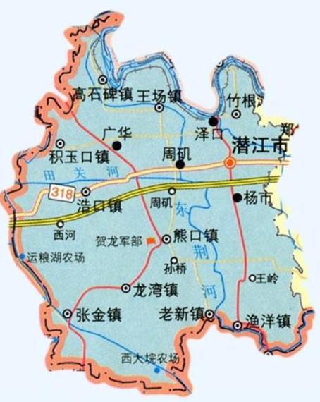 湖北的4个直管县级市:仙桃 潜江 天门 神农架