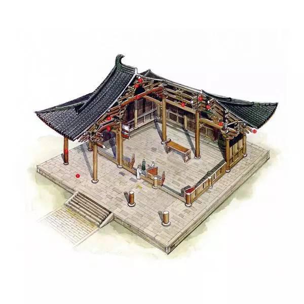 用剖视画的中国古建筑,美得让人惊艳!